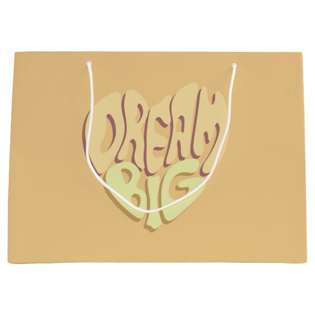 Dream Big: Gult Positive Ord (Framsidan)