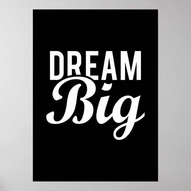 Dream Big - Gym, Hustle, Success, Motivational Poster (Framsidan)