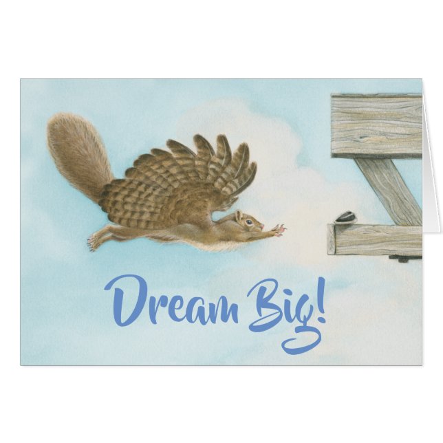 Dream Big! Hälsningskort (Framsidan Horizontal)