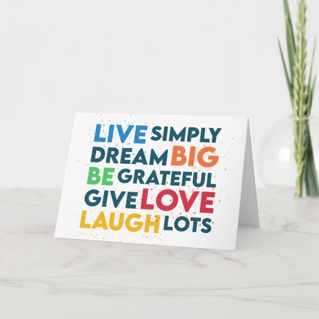 Dream Big Helgkort (Framsida)