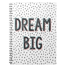 Dream Big Inspirational Citote Spiral bärbar dator Anteckningsbok