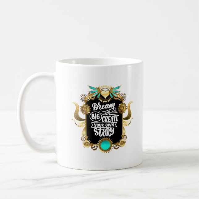 Dream Big Inspirational Coffee Mugg (Vänster)