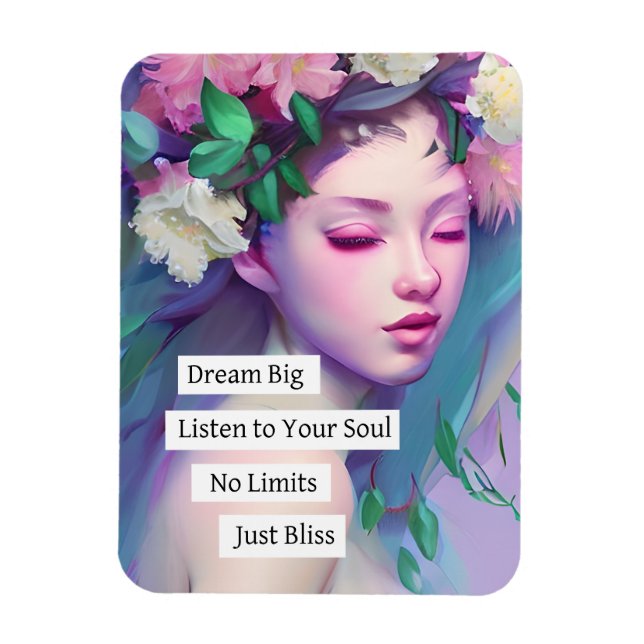Dream Big, inspirationsoffert för dotter Magnet (Vertikal)