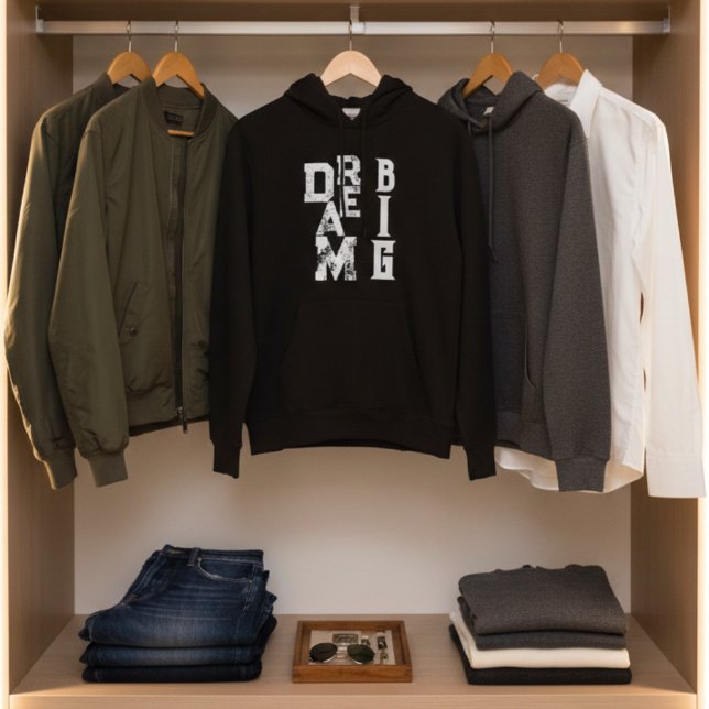 Dream Big | inspirerande citat Hoodie (Skapare uppladdad)