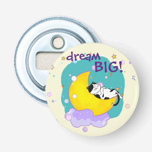 "Dream Big"-katt på Måne inspirationsoffert Flasköppnare
