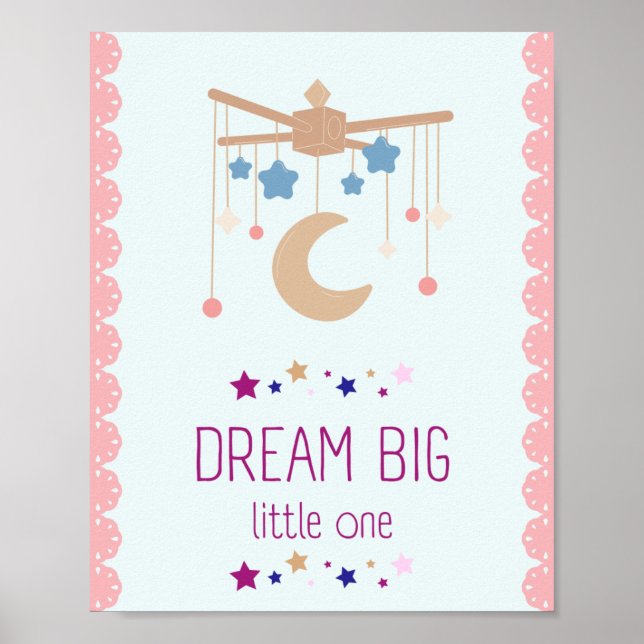 Dream big kids room decor Poster (Framsidan)