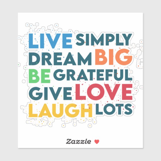 Dream Big Klistermärken (Ark)