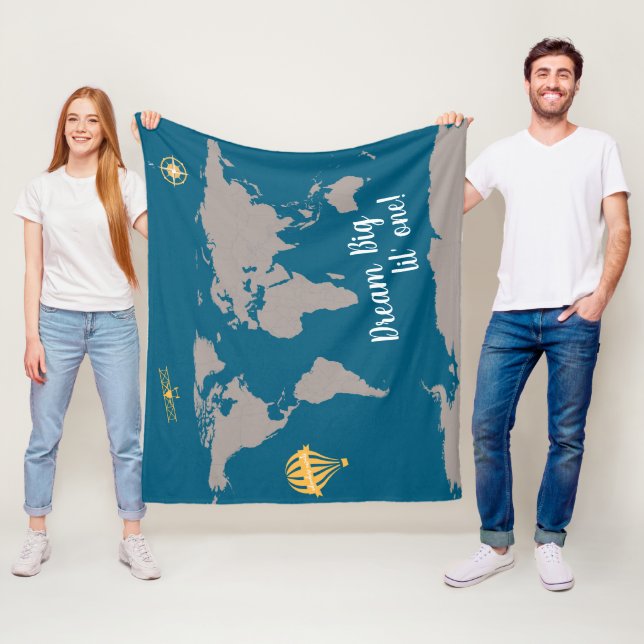 Dream big lil one filte fleecefilt (På plats)