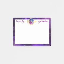 Dream Big Lila Galaxy Monogram Small Rectangular