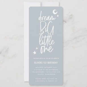 Dream big, liten, 1-födelsedagsfotokort