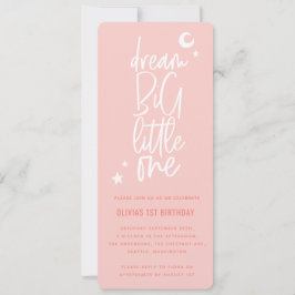 Dream big, liten, 1-födelsedagsfotokort