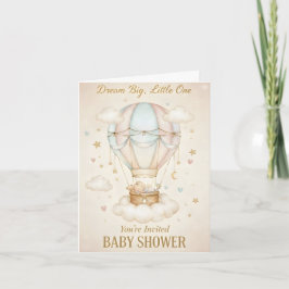 Dream Big, Little One – Baby Shower  Inbjudan