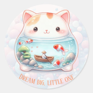 Dream Big, Little One - Cat - Runt Klistermärke