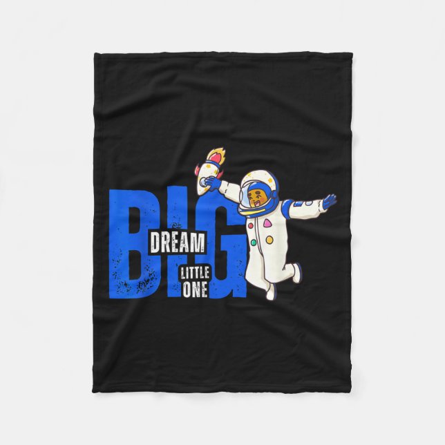 Dream Big, Little One - Insrational Quote Gift For Fleecefilt (Framsidan)