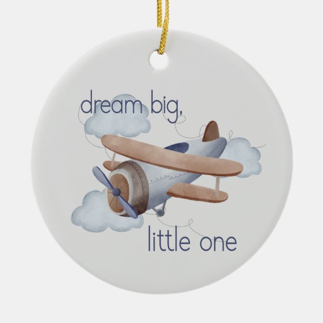 Dream Big, Little One Julgransprydnad Keramik (Framsidan)