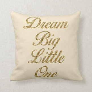 Dream Big Little One Leopard Skriv ut Nursery Pill Kudde