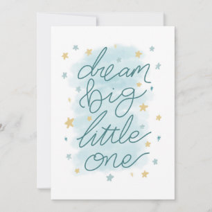 Dream Big Little One Pastel Stars Kort