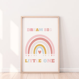 Dream Big Little One Poster Skriv ut