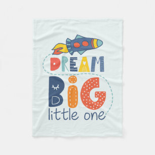 Dream Big Little One Rocket Fleecefilt