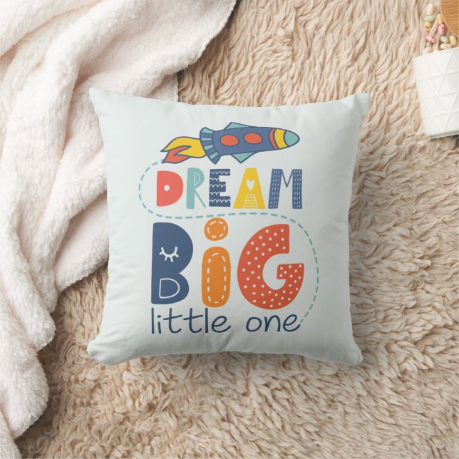 Dream Big Little One Rocket Kudde (Filt)