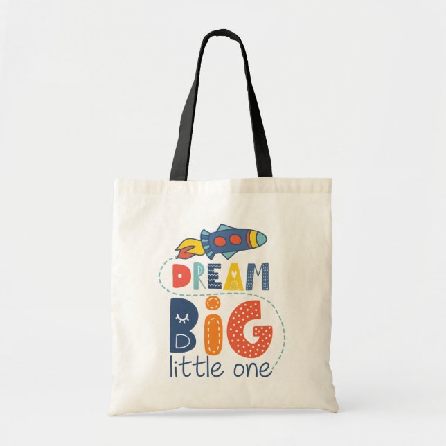 Dream Big Little One Rocket Tygkasse (Framsidan)