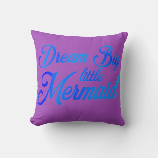 Dream Big Little Sjöjungfru Kudde (Framsida)