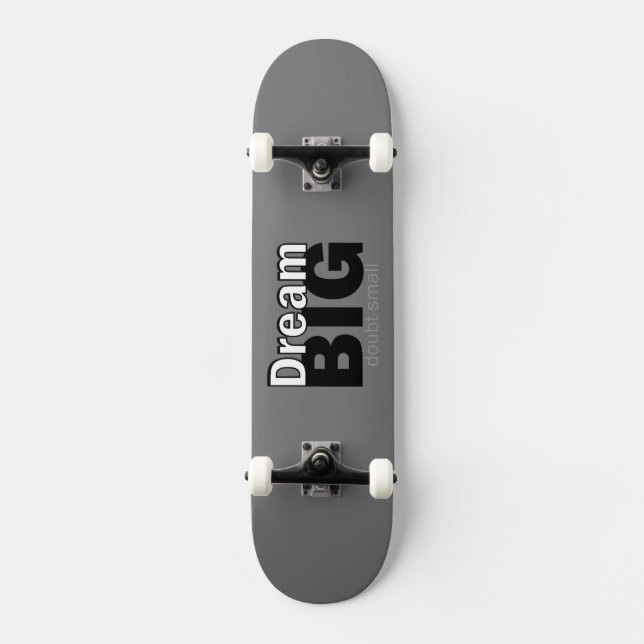 Dream big mini skateboard bräda 18,5 cm (Framsida)