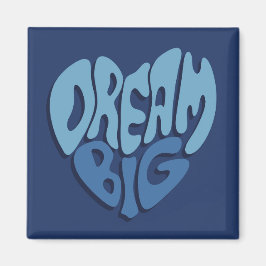 Dream Big: Mörk Space-Blue-offert Magnet