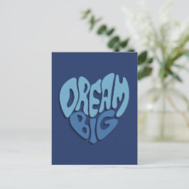 Dream Big: Mörk Space-Blue-offert Vykort