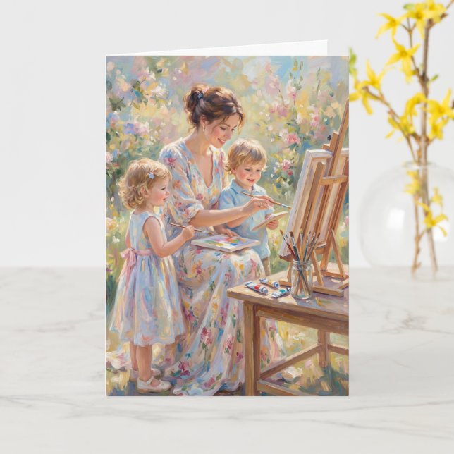 Dream Big Mother's Day Card Kort (Gul blomma)