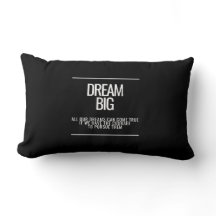 Dream Big Motivational Dekorativ kudde