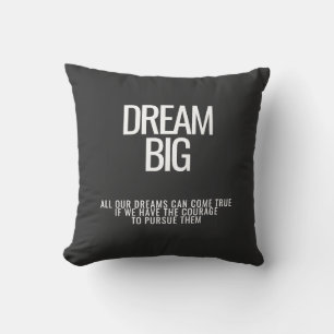 Dream Big Motivational Dekorativ kudde