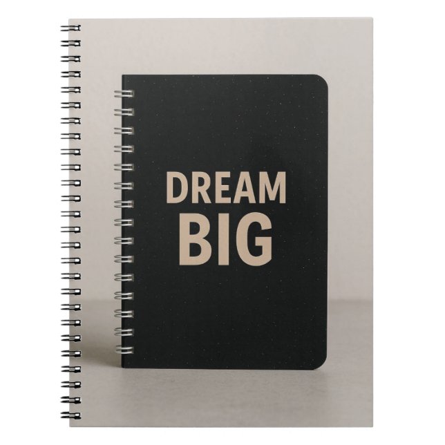 Dream Big Notebook Anteckningsbok (Framsidan)
