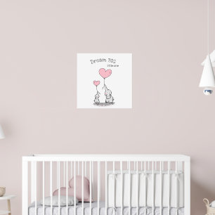 Dream Big Nursery Wall Art Poster