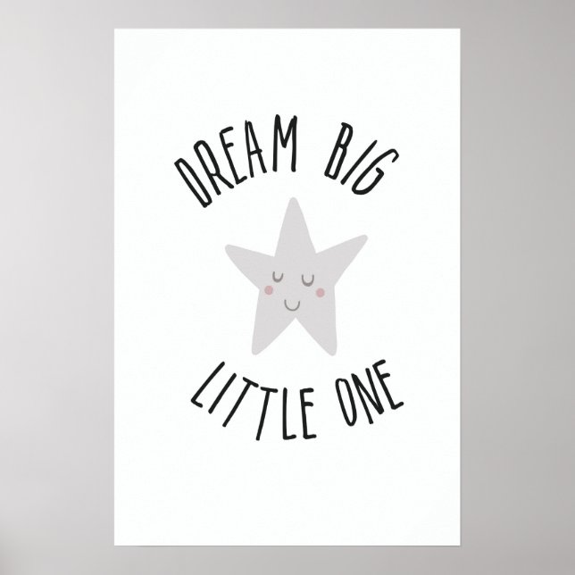 Dream big one star poster (Framsidan)