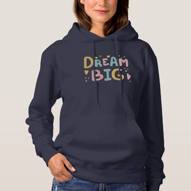 Dream Big Pastel Hearts T Shirt (Framsida)