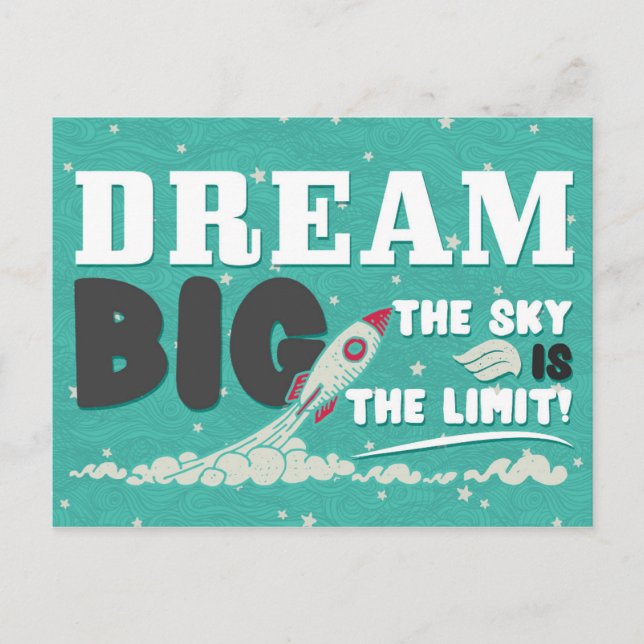 Dream Big Postcards - Lärare till Studenter-kort Vykort (Framsida)