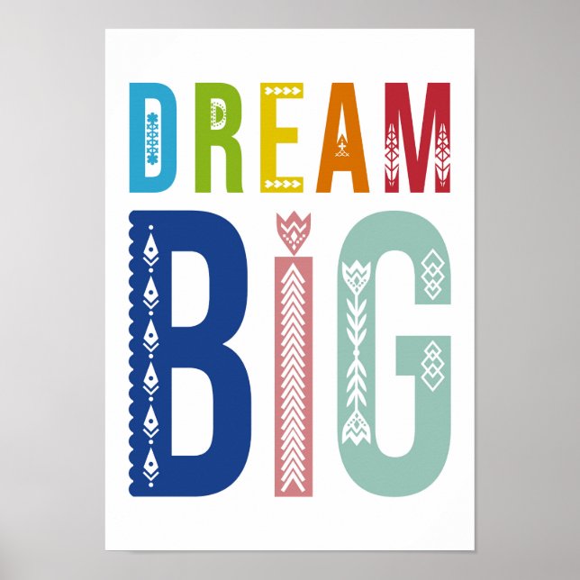 Dream big poster (Framsidan)