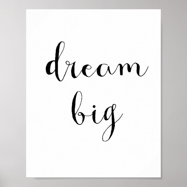 Dream big poster (Framsidan)