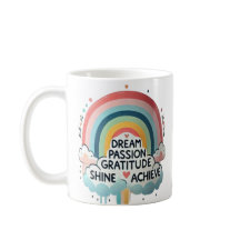 Dream Big Rainbow & Cloud Thécoffee Mugg