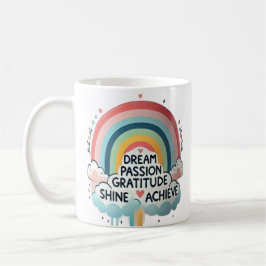 Dream Big Rainbow & Cloud Thécoffee Mugg