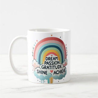 Dream Big Rainbow & Cloud Thécoffee Mugg