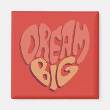 Dream Big: Red Heart Powerful Slogan