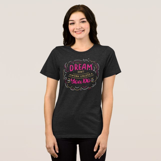 Dream Big Retro Tri-Blend Tee (Framsida Full)