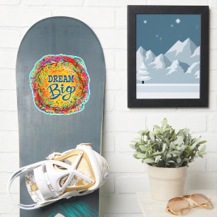 Dream Big Roligt Colorful Trendig Inspiritivity-fä Klistermärken