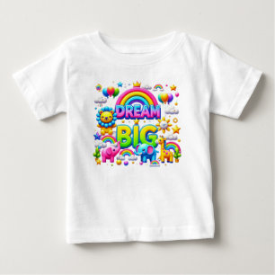 "Dream Big: Royal Rainbow Tee" T Shirt
