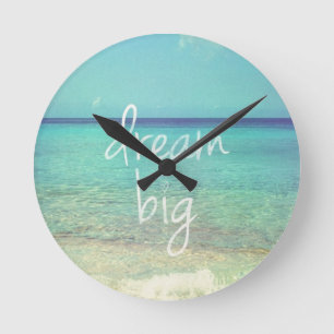 Dream big rund klocka