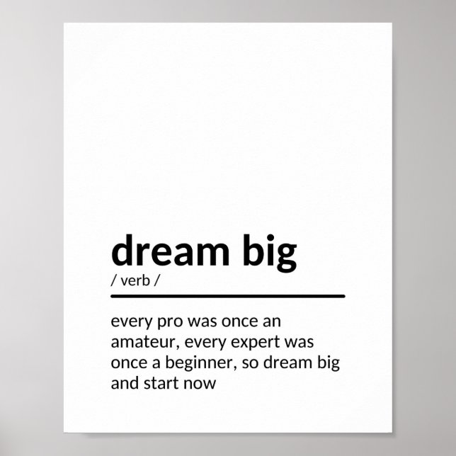 Dream Big Sayed Poster (Framsidan)