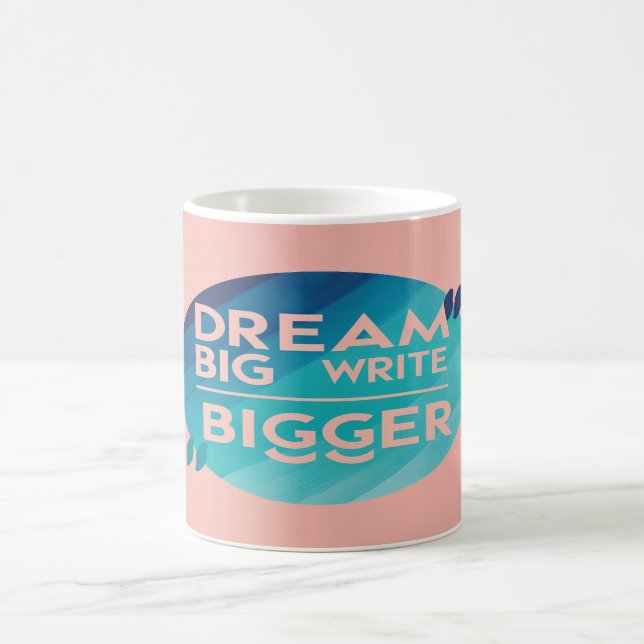 Dream Big Skriva Bigger, alternativ 2 Kaffemugg (Center)