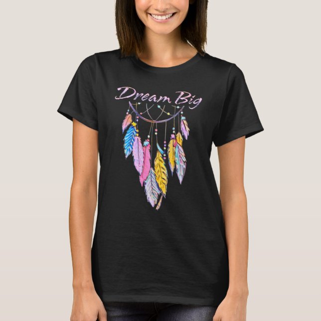 Dream Big Snyggt Motivational Mental Health T Shirt (Framsida)